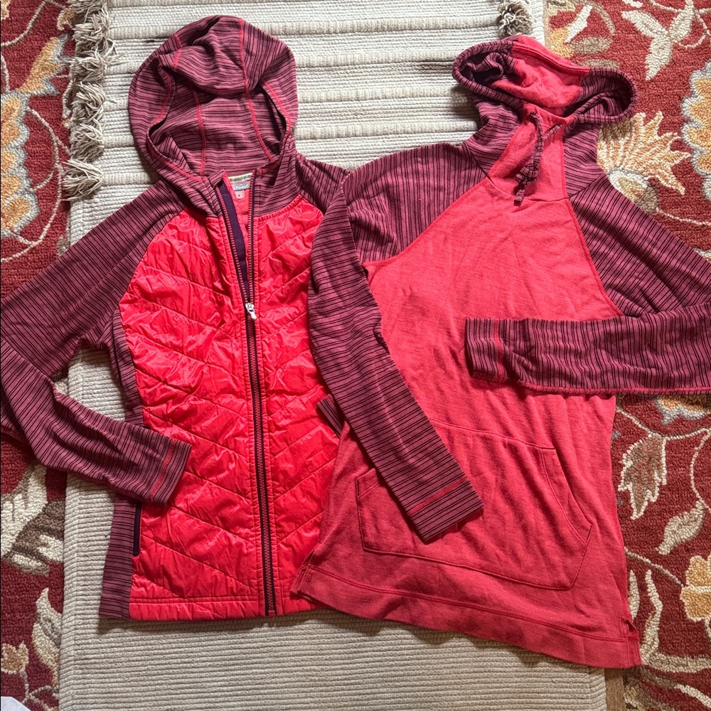 Smartwool SET 2 piece- smartloft double hoodie jacket & merino wool hoody s XS
